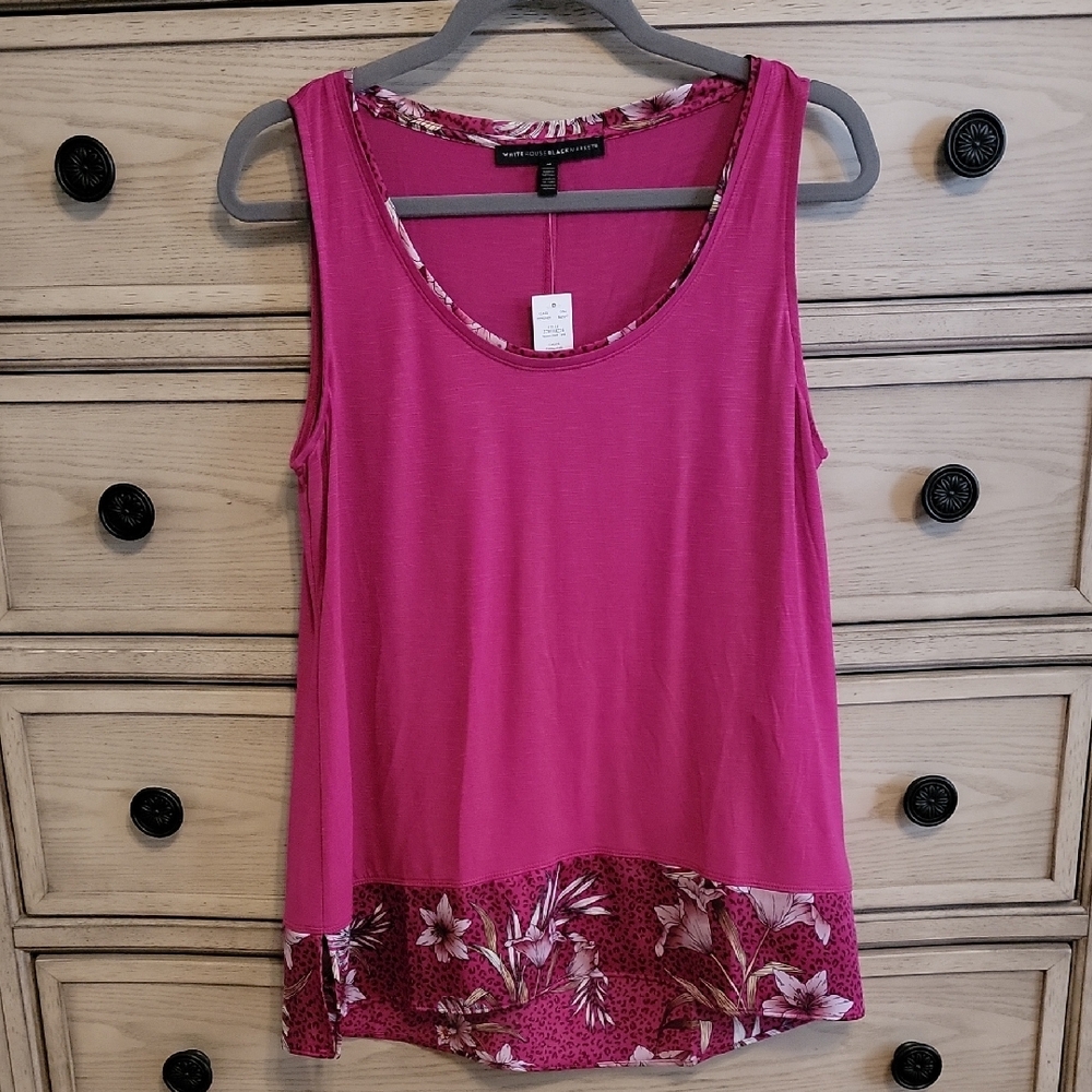 WHBM - Pink Floral Women's Top